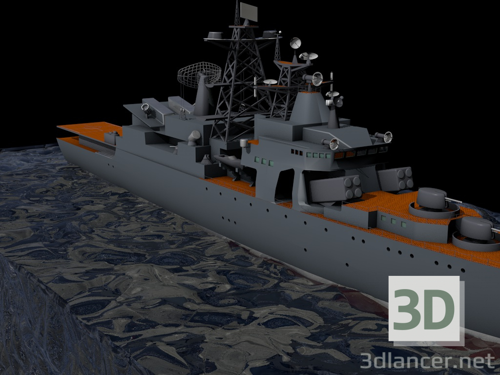 modello 3D di Nave da guerra comprare - rendering