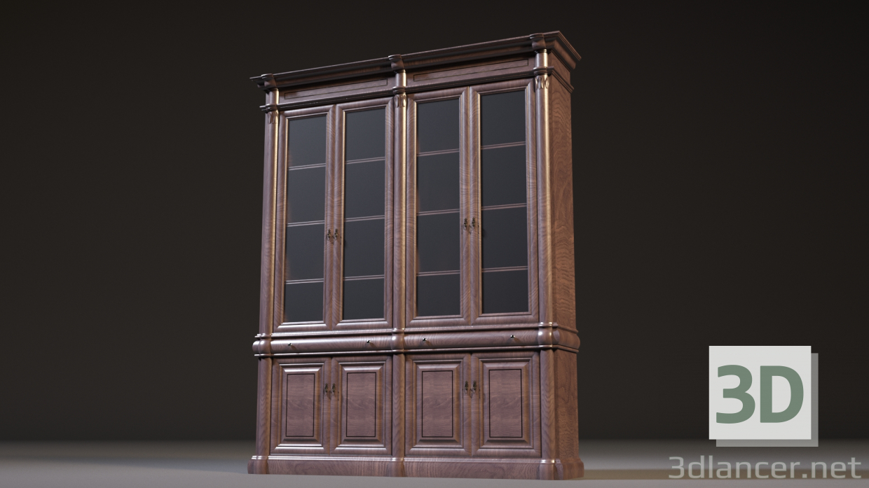 3d cabinet cupboard model buy - render