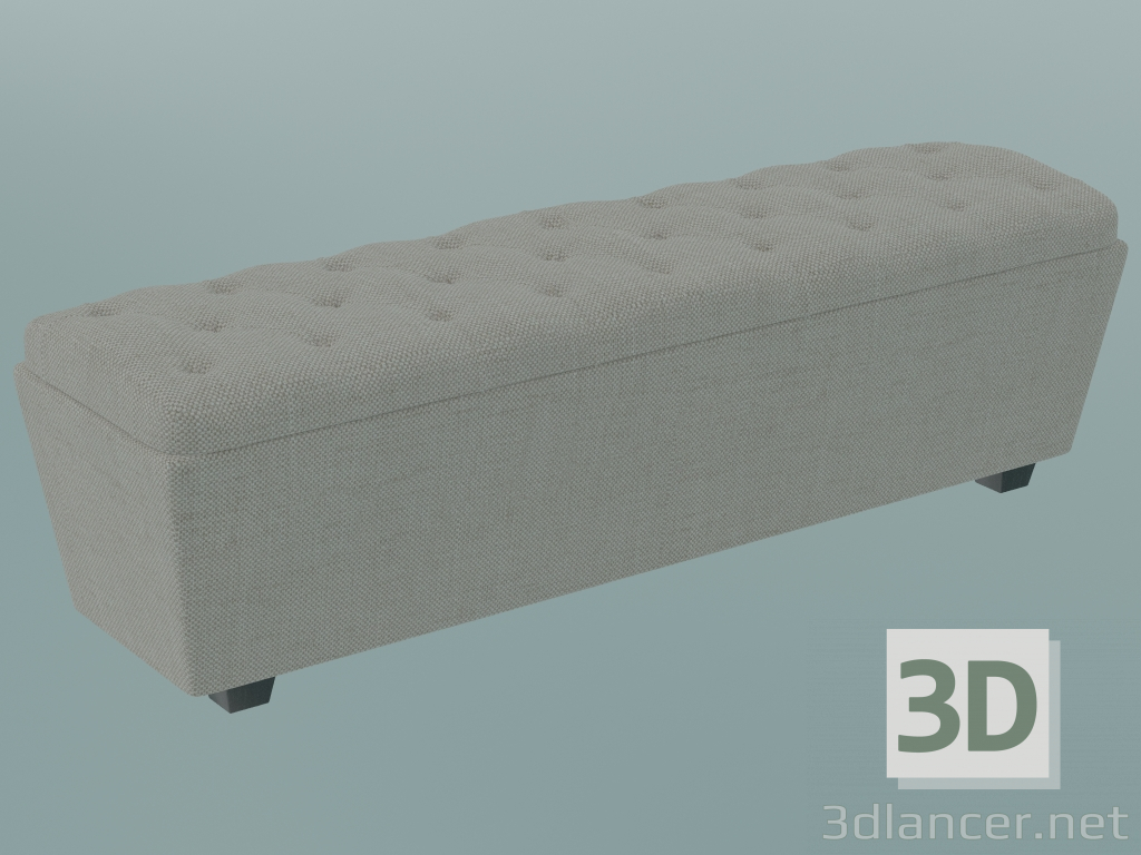 modello 3D Panchina Grantham (140 cm) - anteprima