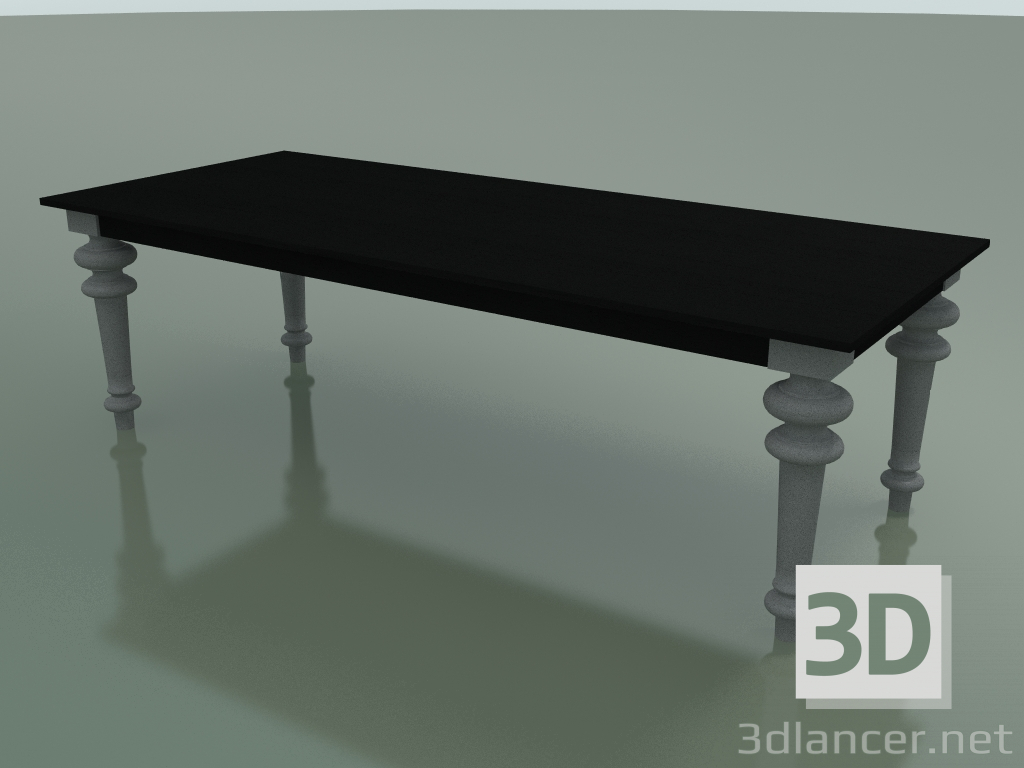 3d model Mesa de comedor (33, negro, piedra Piasentina) - vista previa