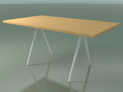 Table rectangulaire 5431 (H 74 - 90x160 cm, pieds 180 °, plaqué L22 chêne naturel, V12)