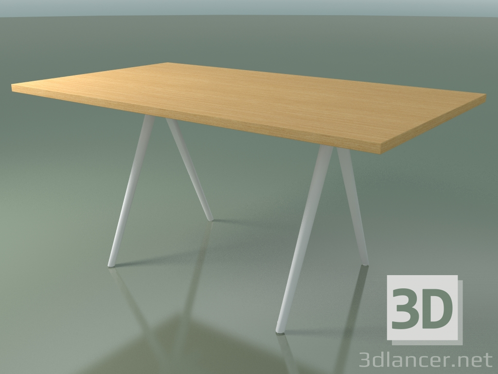 3d model Mesa rectangular 5431 (H 74 - 90x160 cm, patas 180 °, chapa de roble natural L22, V12) - vista previa