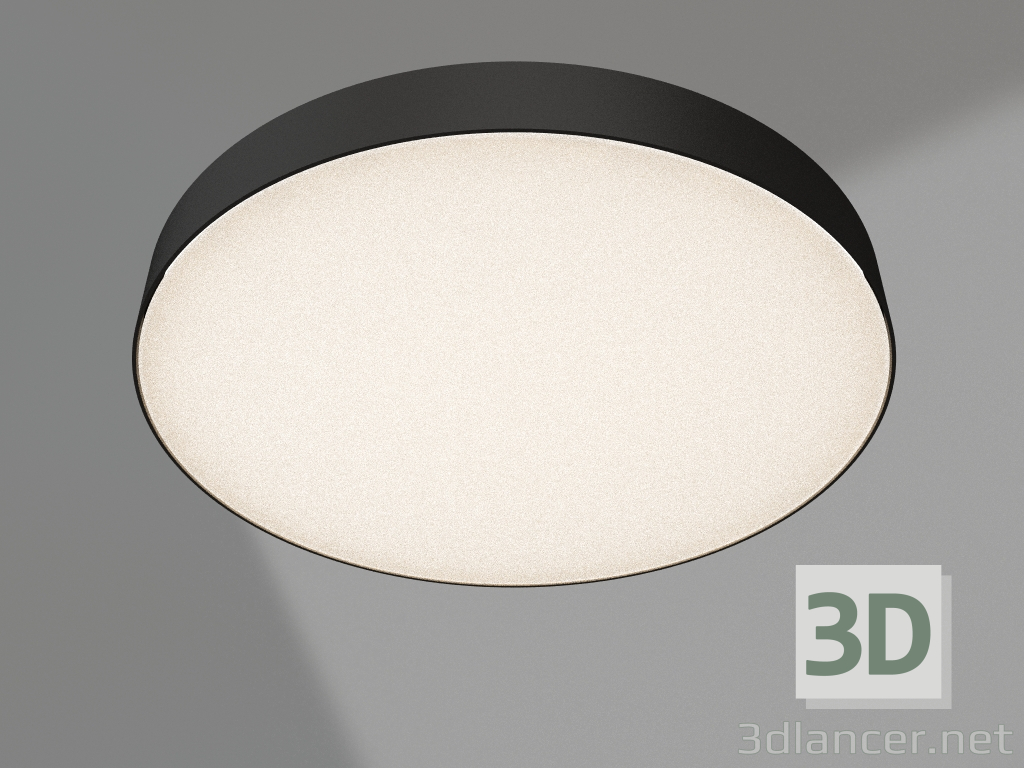 3D Modell Lampe IM-RONDO-EMERGENCY-3H-R600-64W Day4000 (BK, 120 Grad, 230V) - Vorschau