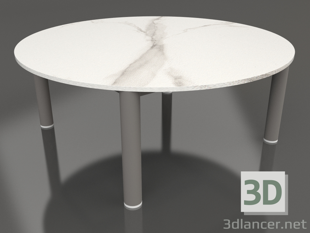 3D Modell Couchtisch D 90 (Quarzgrau, DEKTON Aura) - Vorschau