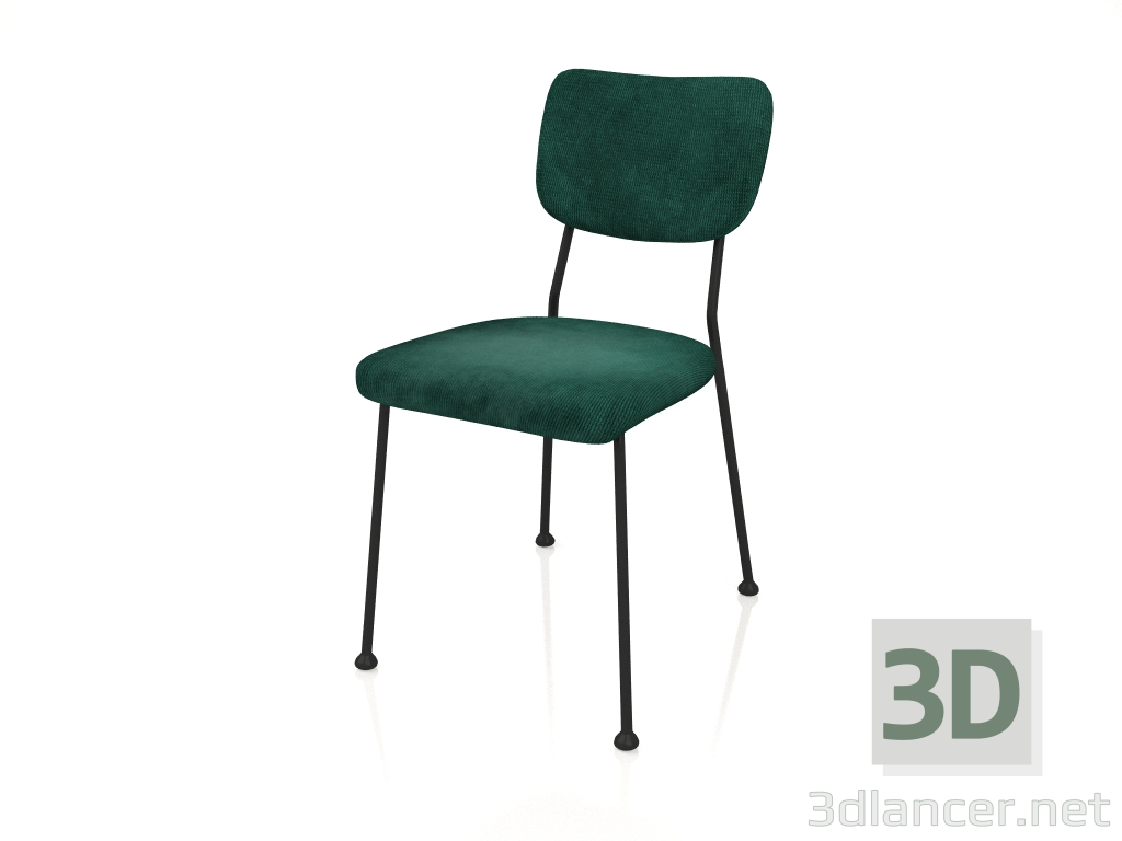 modello 3D Sedia Benson (Verde) - anteprima