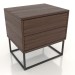 3d model Bedside table PUSH 500 mm (dark walnut) - preview