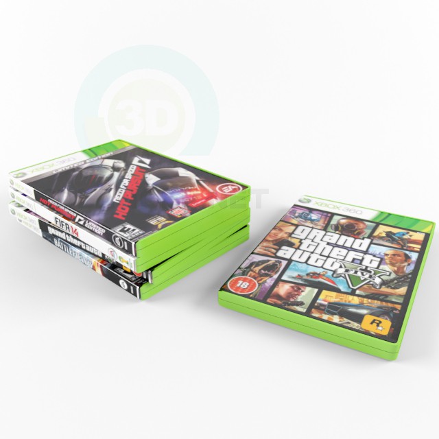 3d model xbox disco - vista previa