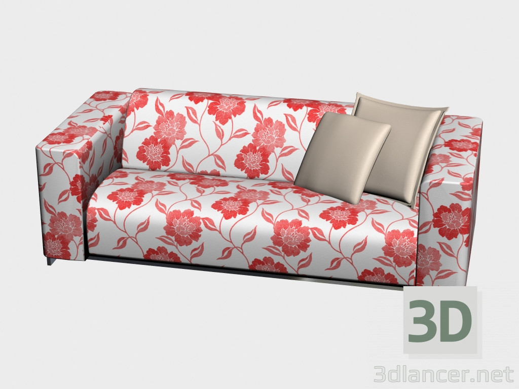 modello 3D Divano letto doppio Trinity - anteprima