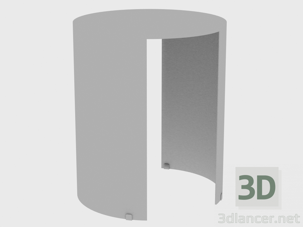 modello 3D Tavolino SUN SMALL TABLE SMOOTH (d47xH50) - anteprima