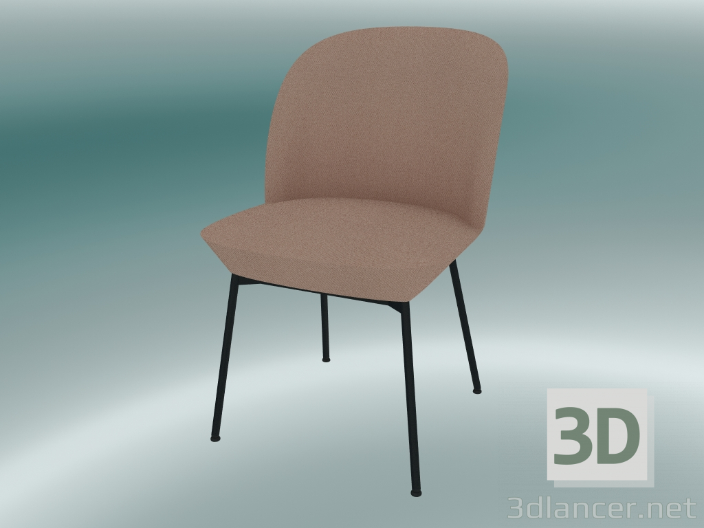 3d model Silla Oslo (Twill Weave 530, negro antracita) - vista previa