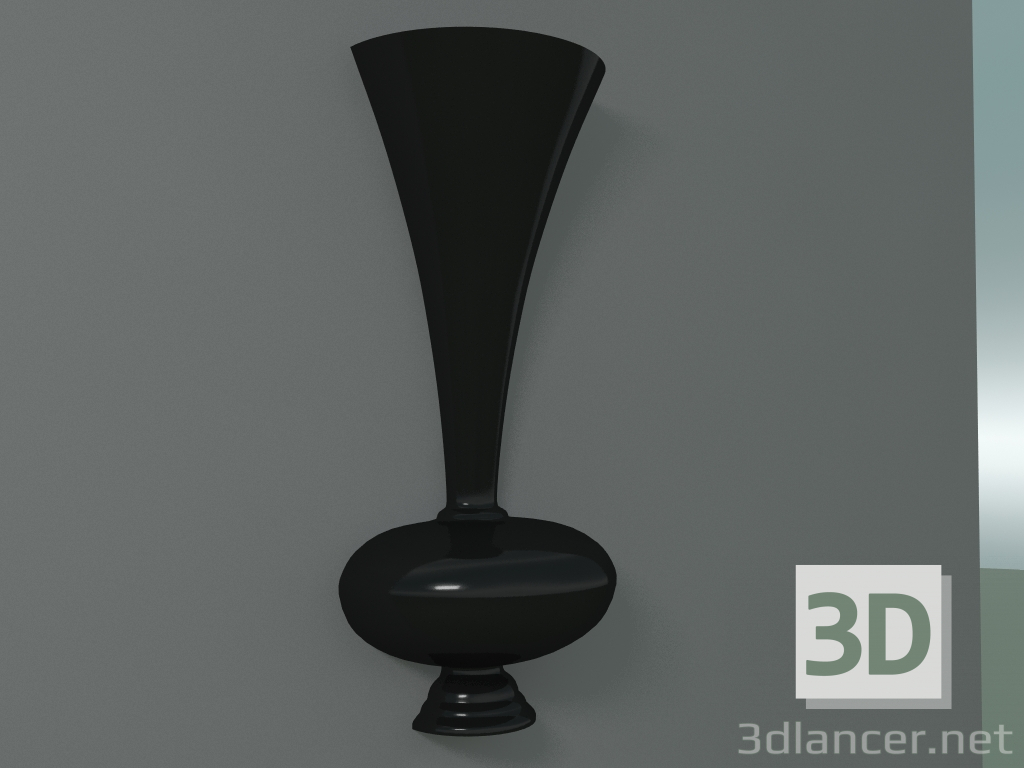 3D Modell Vase Tromba Fifty (Schwarz) - Vorschau