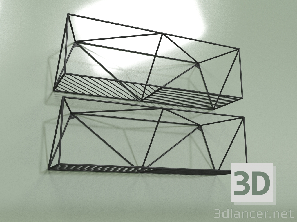 3d model Estantes de pared UKLAD - vista previa