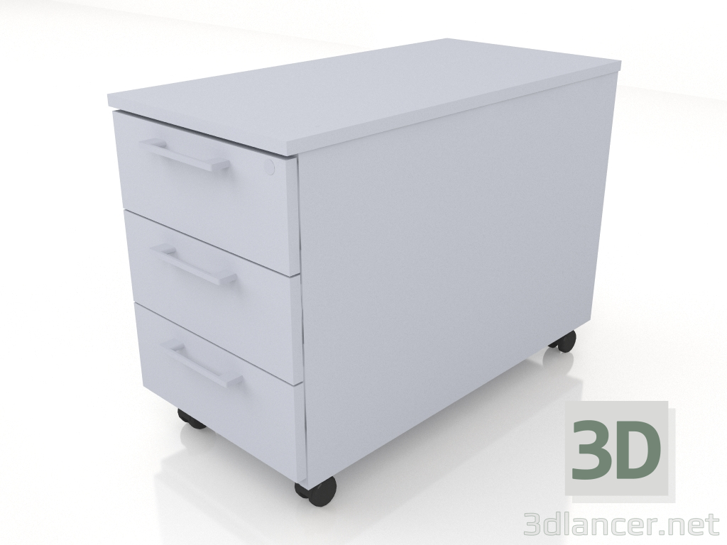 3d model Pedestal móvil Basic KDT130 (402x800x586) - vista previa