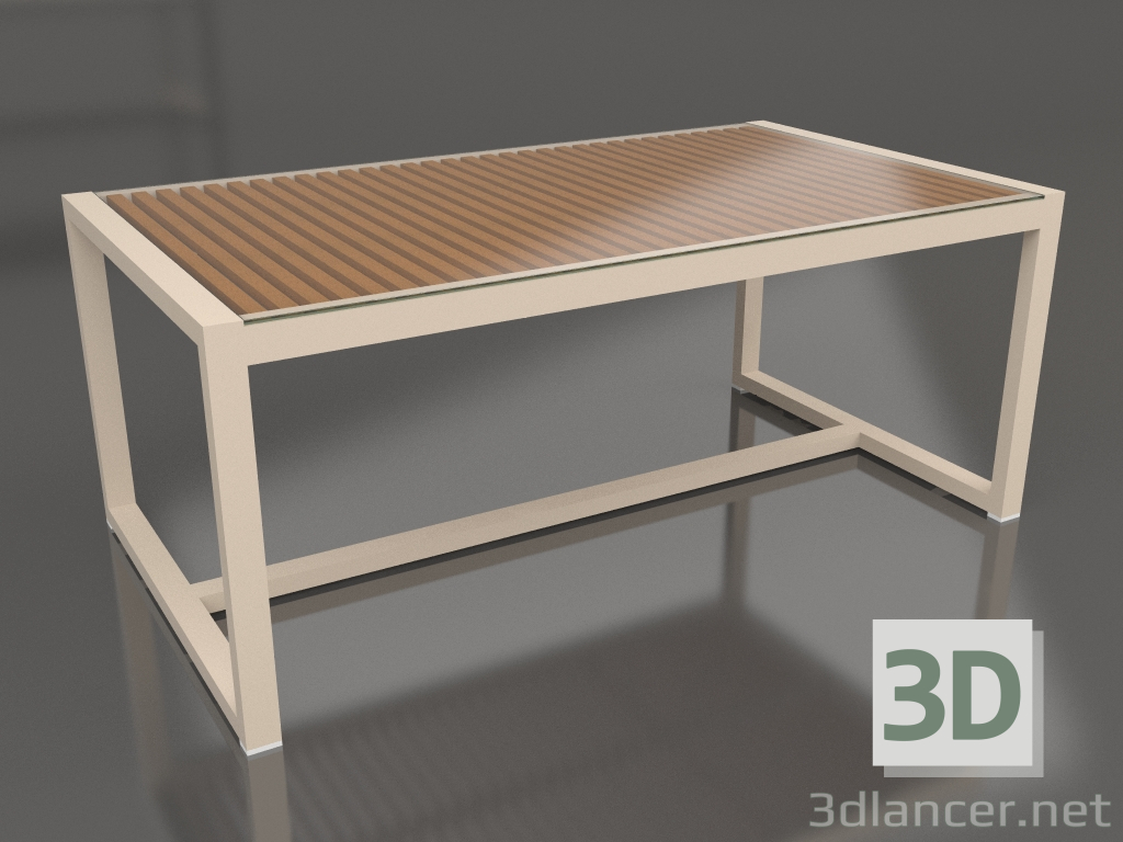 3d model Mesa de comedor con tapa de cristal 179 (Arena) - vista previa