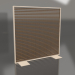 3d model Partition made of artificial wood and aluminum 150x150 (Teak, Sand) - preview