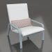 3d model Lounge chair with a high back (Blue gray) - preview