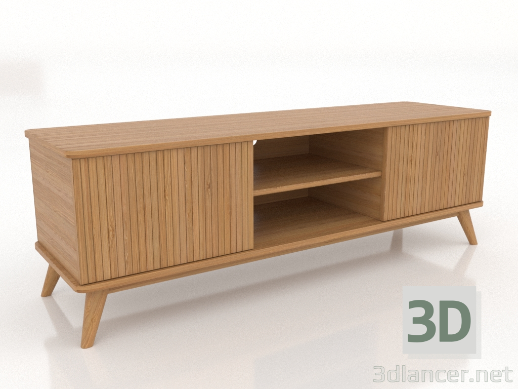 modello 3D Mobile TV OPEN 1500 mm (rovere naturale) - anteprima modello 3D Mobile TV OPEN 1500 mm (rovere naturale) - anteprima