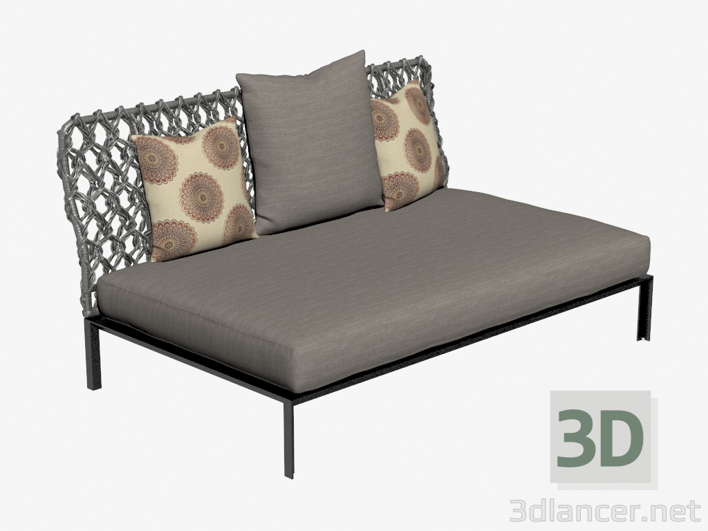 3d model Banco de jardín 1 - vista previa