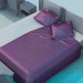 3d model Bed, dresser drawers and in the set - preview