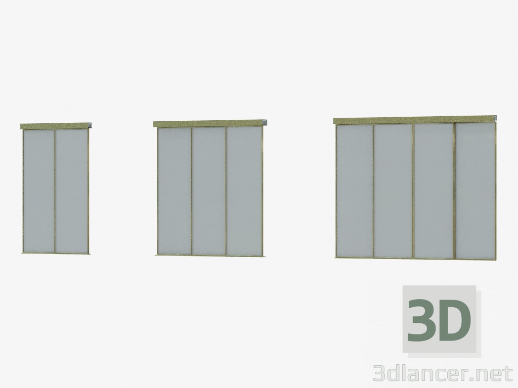 3D Modell Zwischenraum A4 Trennwand (champane SSS silber) - Vorschau