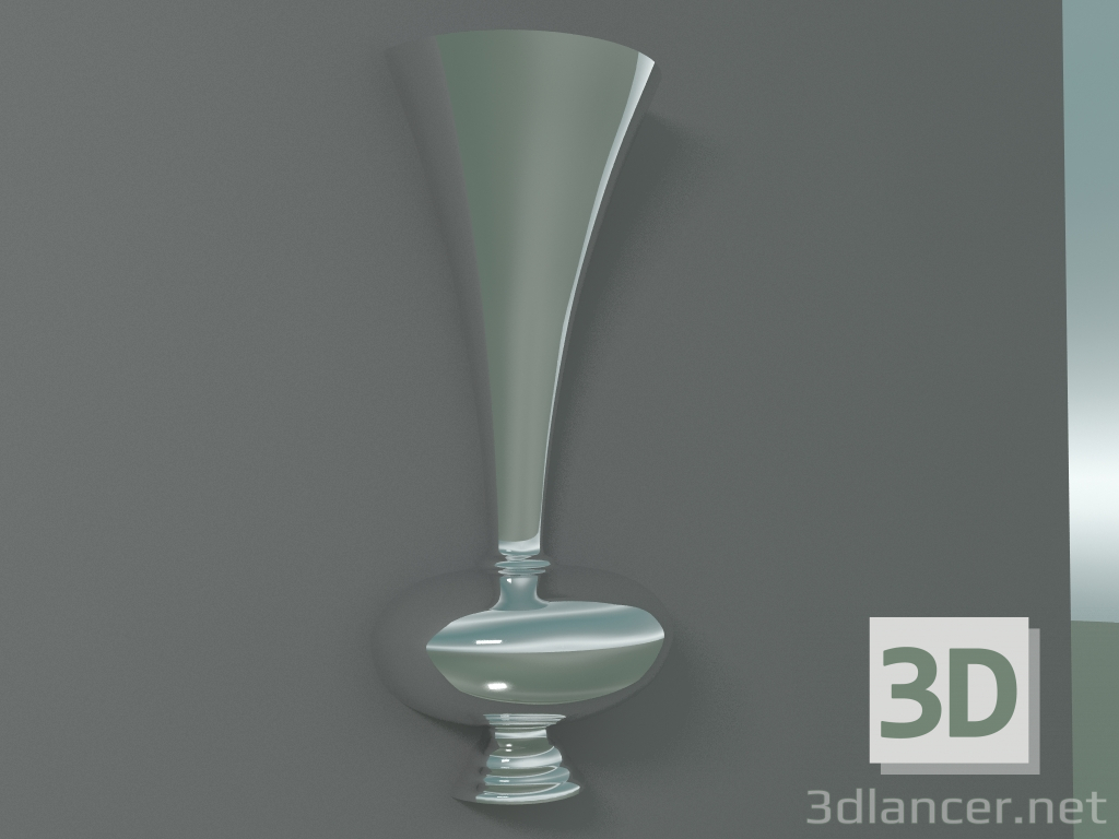 3d model Florero Tromba Fifty (Platino) - vista previa