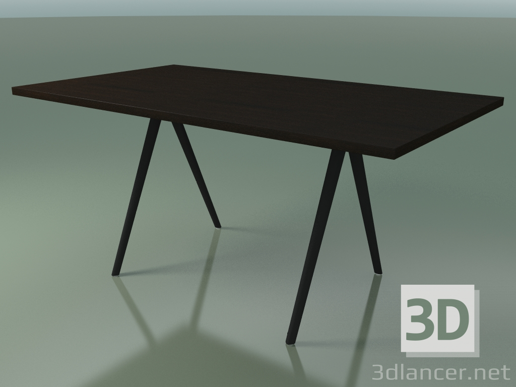 modèle 3D Table rectangulaire 5431 (H 74 - 90x160 cm, pieds 180 °, plaqué wengé L21, V44) - preview