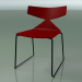 3d model Silla apilable 3702 (en trineo, rojo, V39) - vista previa