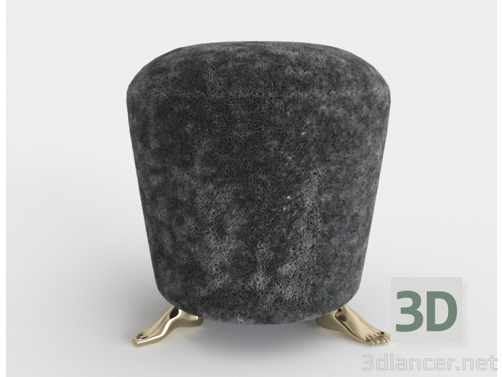 3D Modell Inodesign Fuß 06.076 schwarz - Vorschau