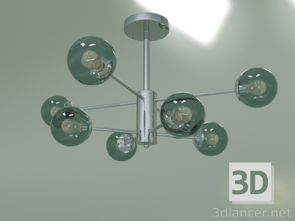 modello 3D Lampadario a soffitto Ascot 30166-8 (cromo) - anteprima