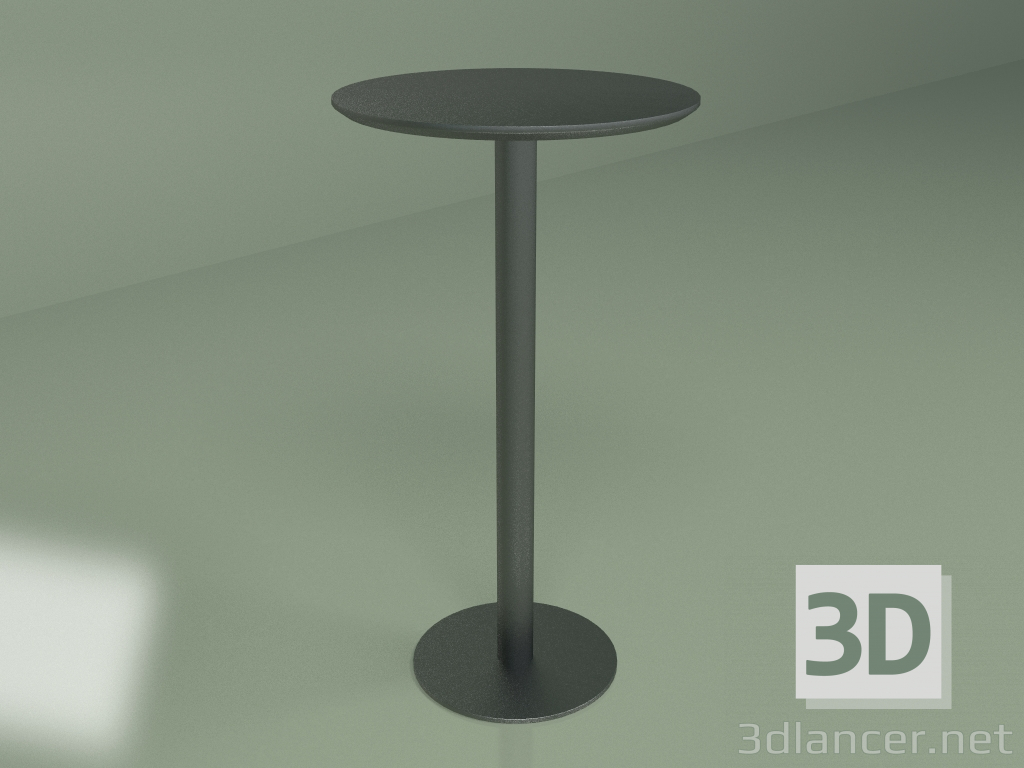 Modelo 3d Mesa de bar Calgary diâmetro 60 (preto) - preview