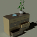 3d Dresser plant комод растение модель купить - ракурс