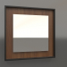 modèle 3D Miroir ZL 18 (400x400, bois brun clair, noir) - preview