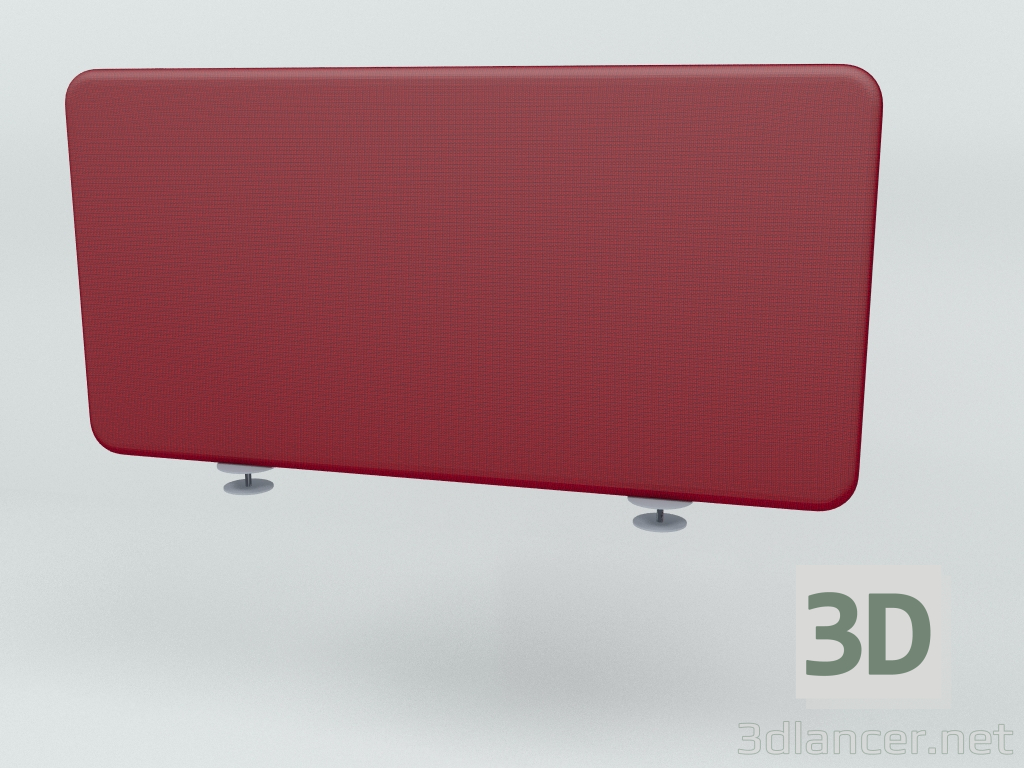 3d model Acoustic screen Desk Bench Twin ZUT05 (990x500) - preview