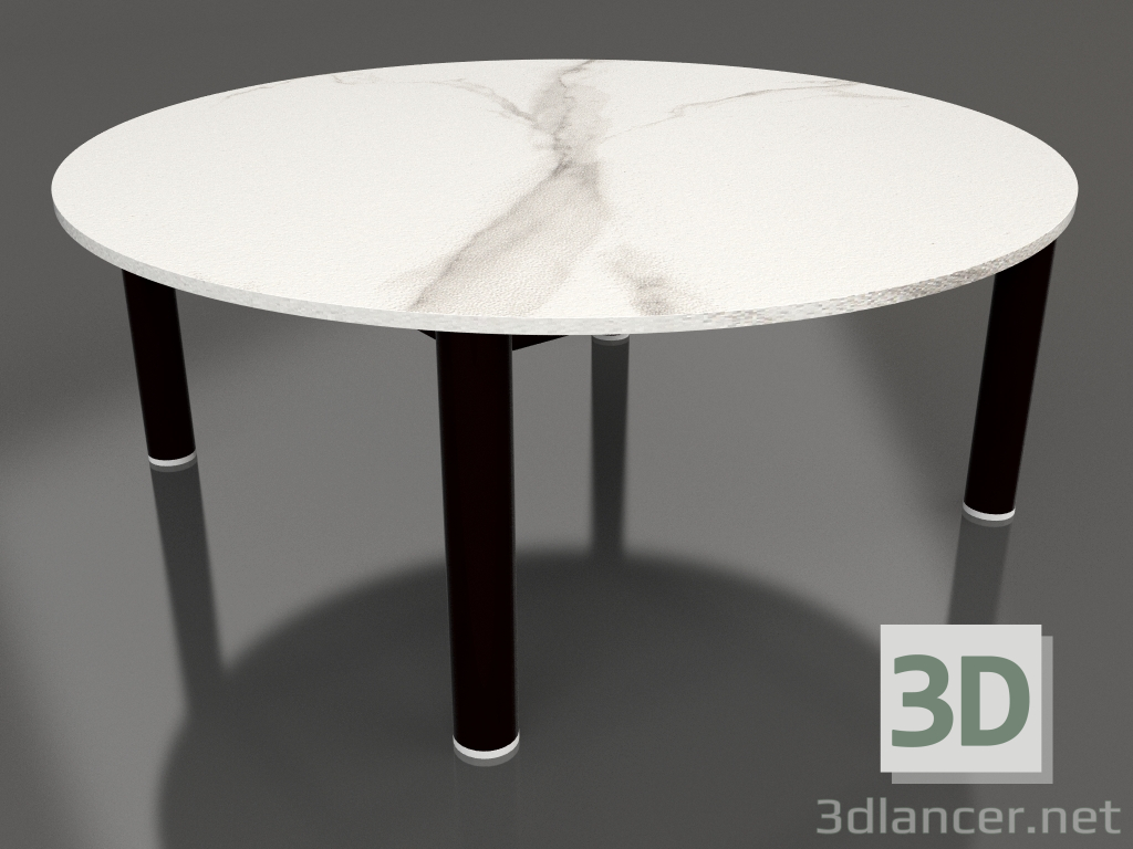 Modelo 3d Mesa de centro D 90 (Preto, DEKTON Aura) - preview