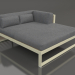 3d model XL modular sofa, section 2 right (Gold) - preview