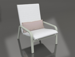 Lounge chair with a high back (Cement gray)