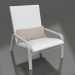 3d model Lounge chair with a high back (Cement gray) - preview