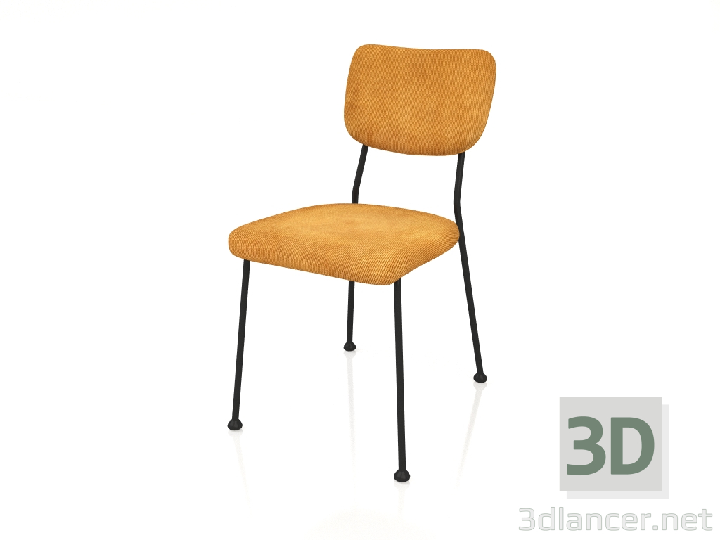 modello 3D Sedia Benson (Ocra) - anteprima