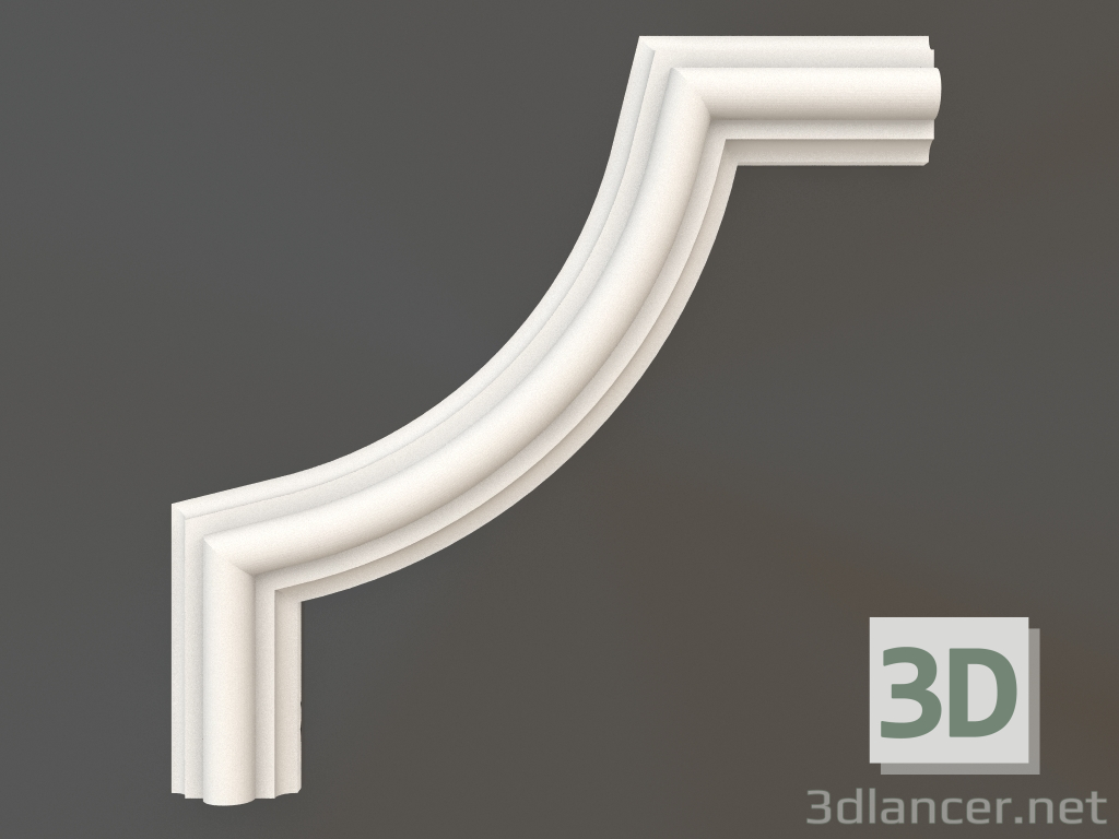 modèle 3D Elément d'angle en plâtre DELH 004 5 (150x150) - preview