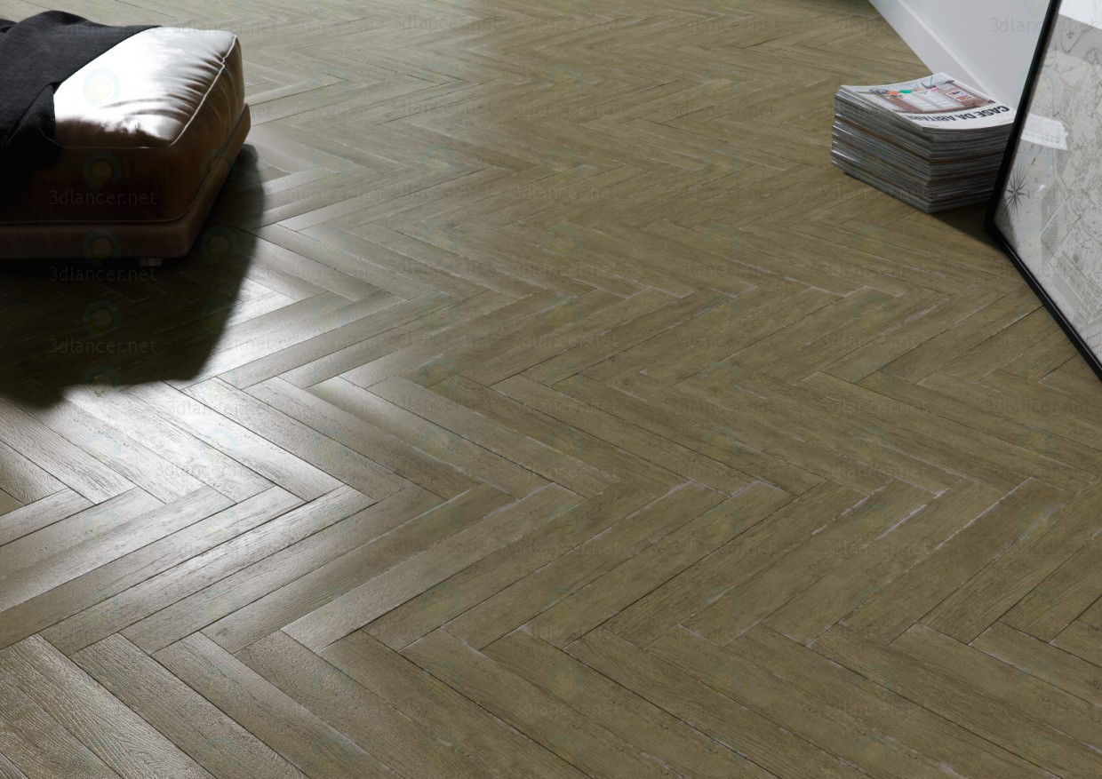 modèle 3D Parquet ancien - preview