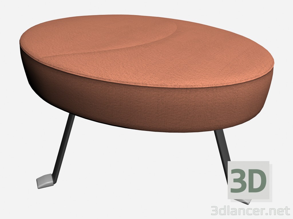 modello 3D Pouf James 2 - anteprima