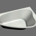 3d model Asymmetric bath LoveStory (L) - preview