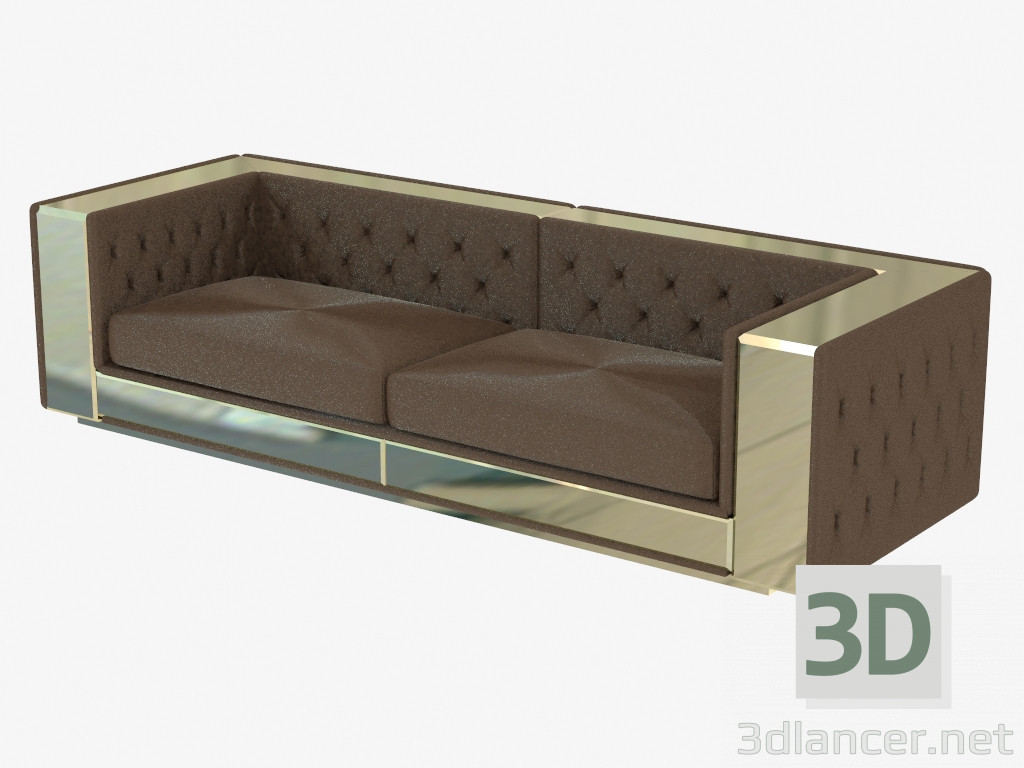 3d model Sofá de cuero Magnolia - vista previa