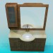 modello 3D Lavabo, armadio, specchio - anteprima