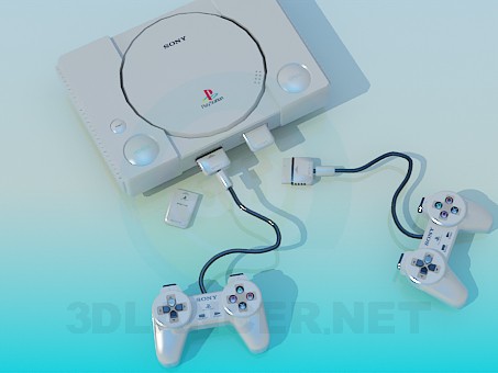 Modelo 3d Console de videogame SONY - preview