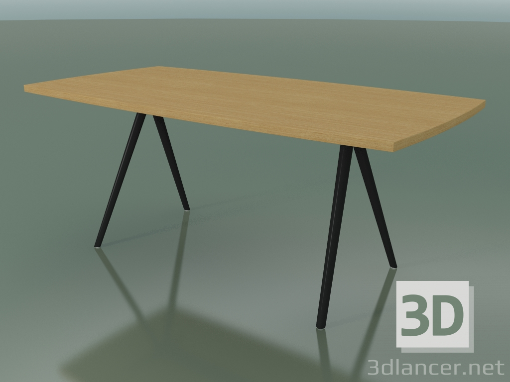 Modelo 3d Mesa em forma de sabão 5432 (H 74 - 90x180 cm, pés 150 °, carvalho natural folheado L22, V44) - preview