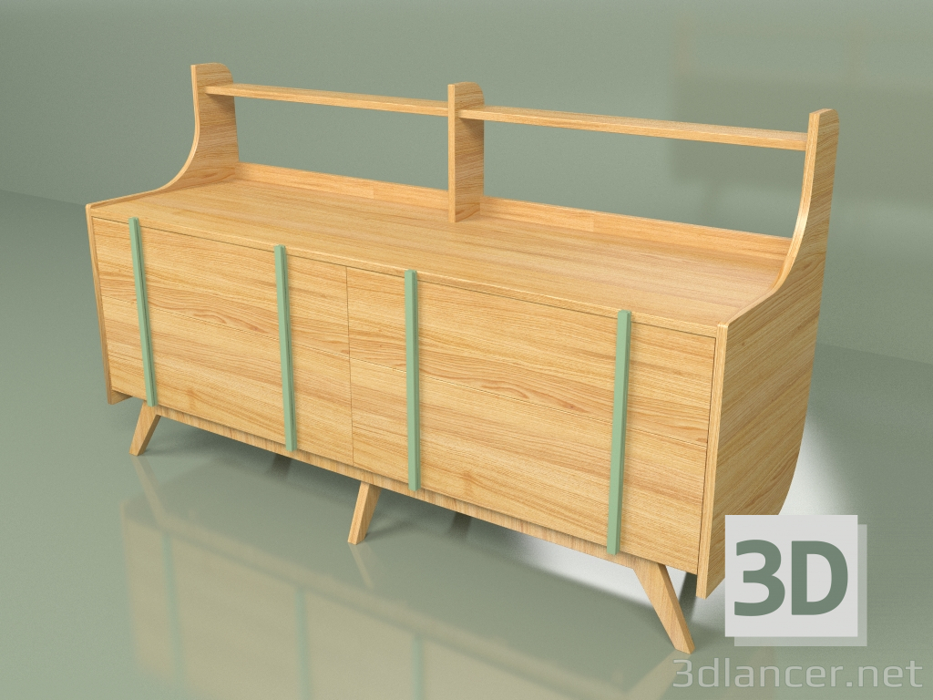 3d model Cajonera Woonted (kale) - vista previa