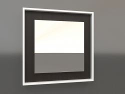 Miroir ZL 18 (400x400, bois brun foncé, blanc)