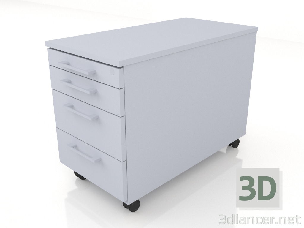 modello 3D Base mobile Basic KRT130 (402x800x586) - anteprima