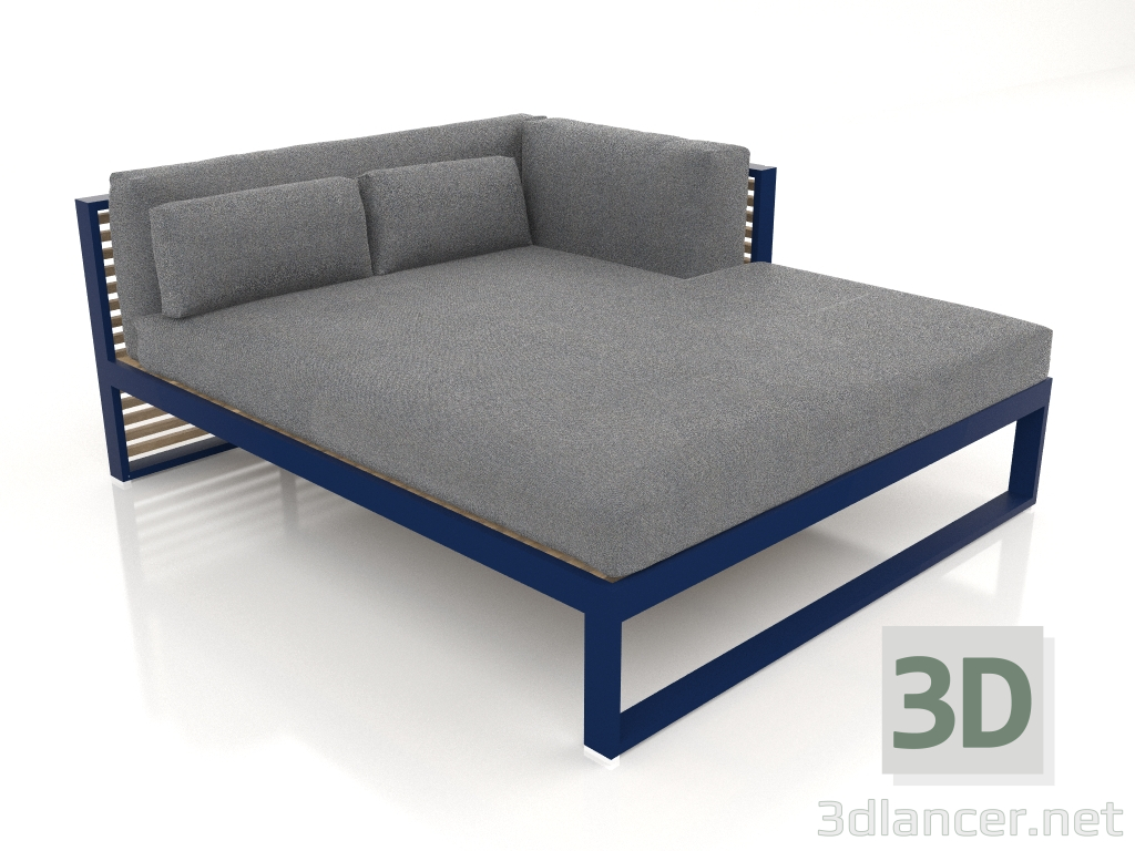 3d model XL modular sofa, section 2 right (Night blue) - preview